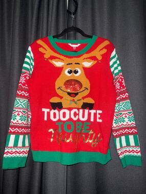 Ugly Christmas Sweater Xmas Size XL